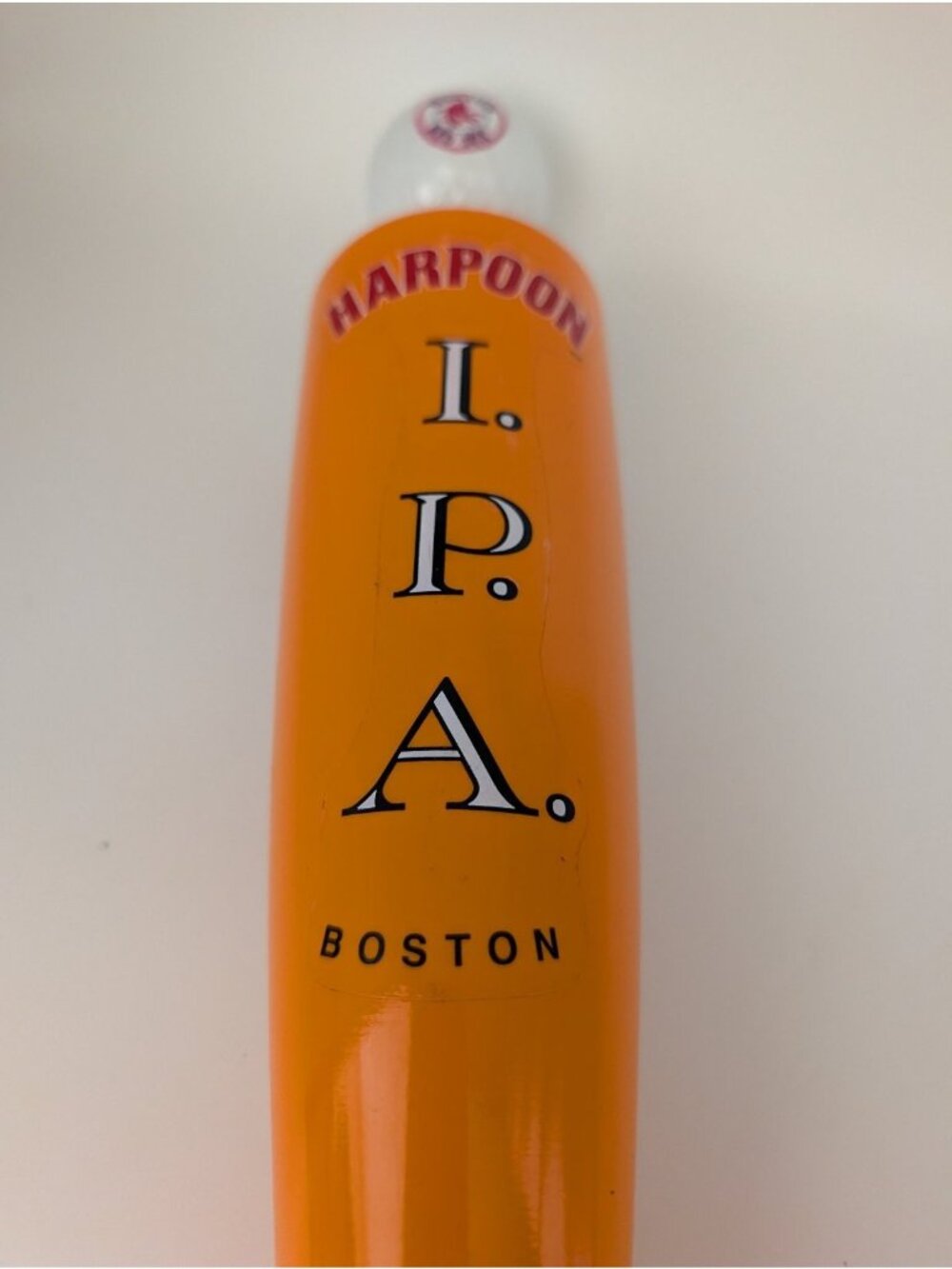 Harpoon IPA Boston Red Sox Golf Ball Beer Tap Handle Orange Collectible RARE - Picture 2 of 7